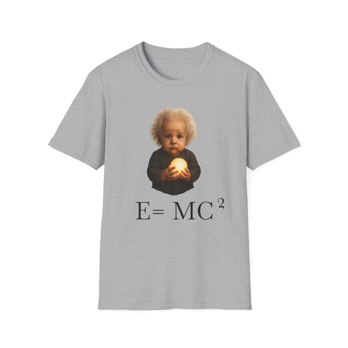 Einstein Baby Illustration T-Shirt, Cute Science Shirt, Gift for Science Lovers, Educational Apparel