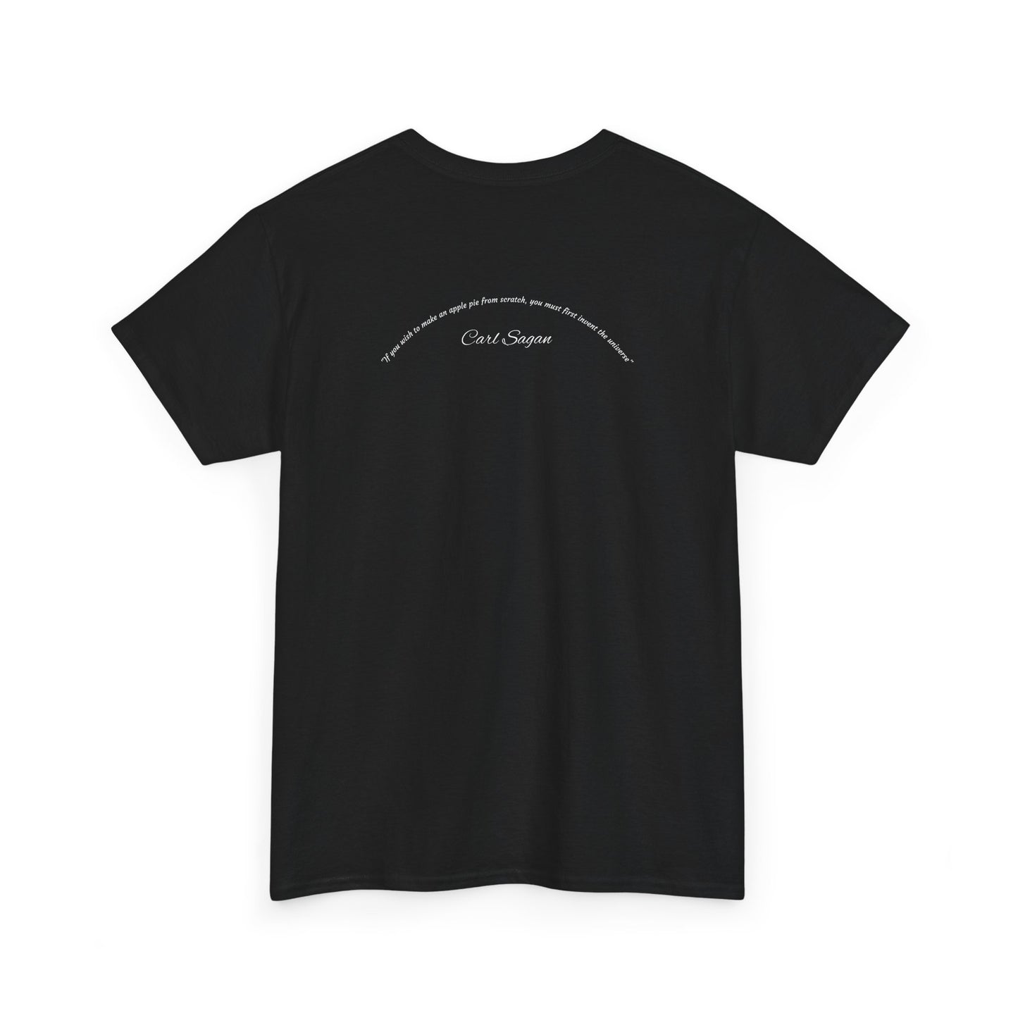 Galaxy Apple Pies Unisex Heavy Cotton Tee, Space Lover Gift, Carl Sagan Shirt, Astronomy T-Shirt, Science Fan Apparel, Nerdy Casual Wear