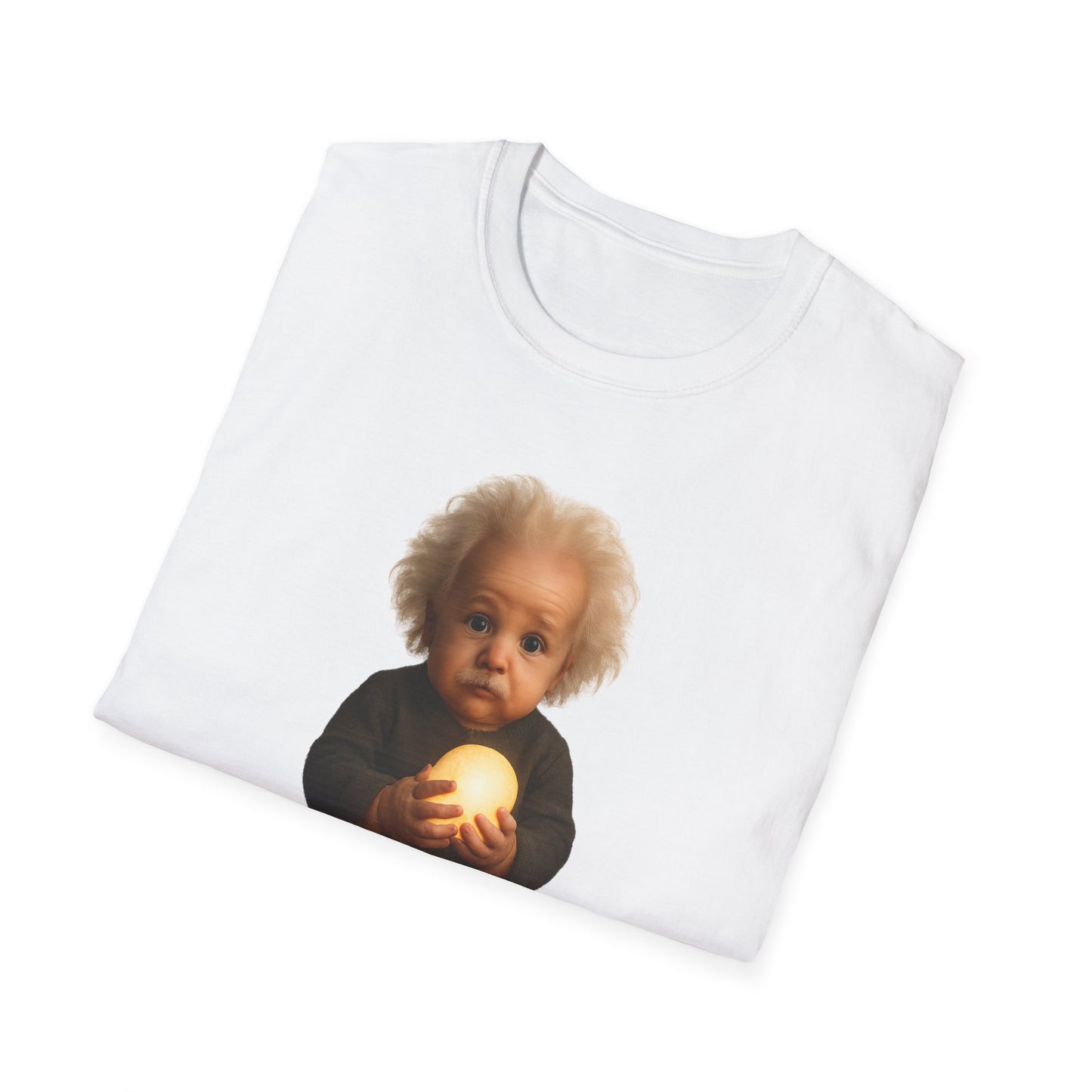 Einstein Baby Illustration T-Shirt, Cute Science Shirt, Gift for Science Lovers, Educational Apparel