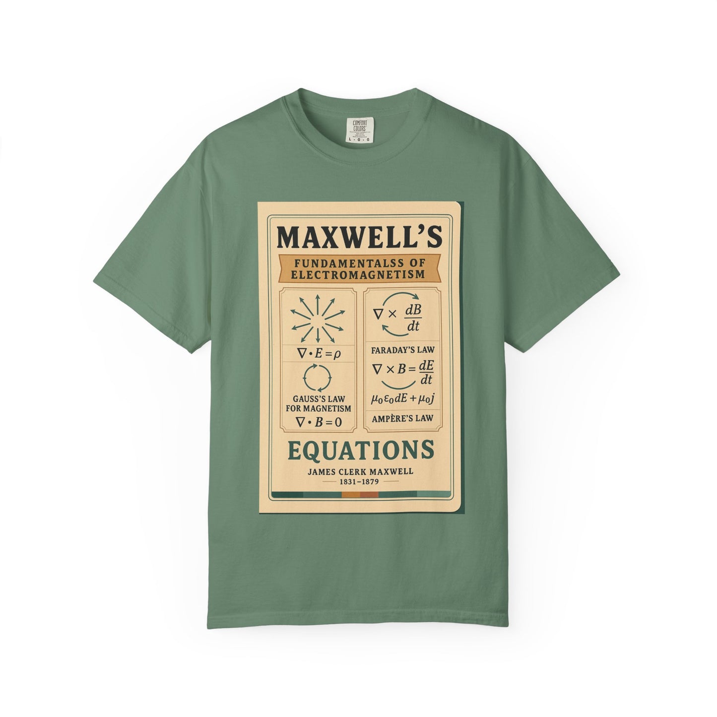 Vintage Science T-shirt, Maxwell's Equations Tee, Unisex Shirt, Gift for Science Lovers, Educational Apparel, Physics T-shirt, Nerdy Tee