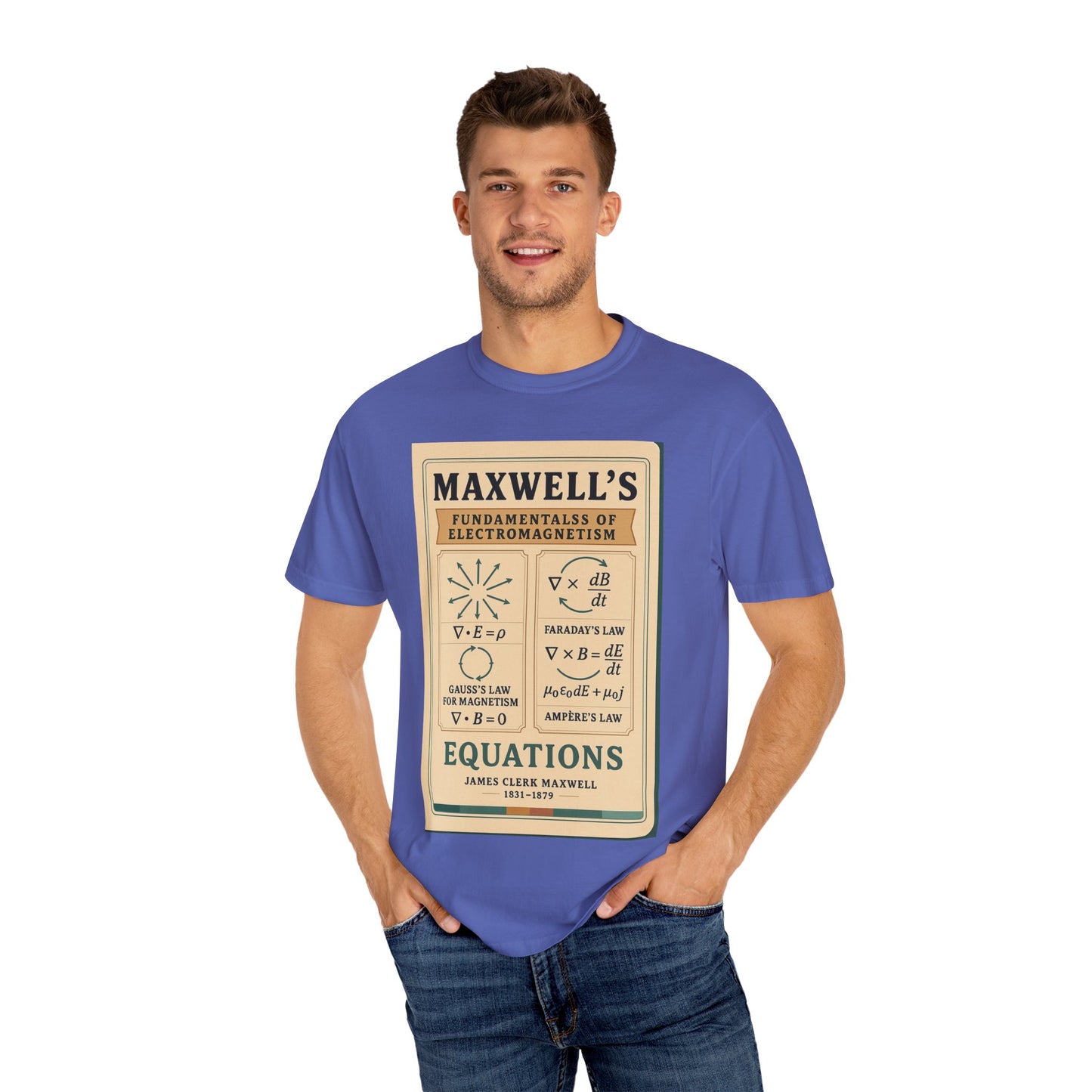 Vintage Science T-shirt, Maxwell's Equations Tee, Unisex Shirt, Gift for Science Lovers, Educational Apparel, Physics T-shirt, Nerdy Tee