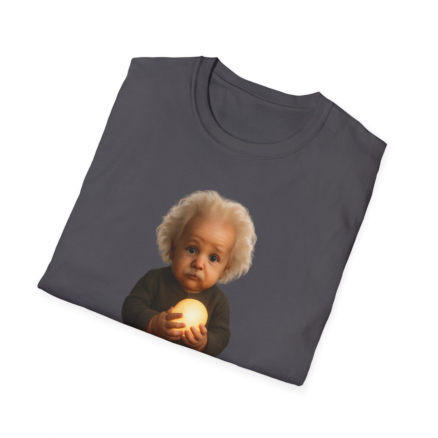 Einstein Baby Illustration T-Shirt, Cute Science Shirt, Gift for Science Lovers, Educational Apparel