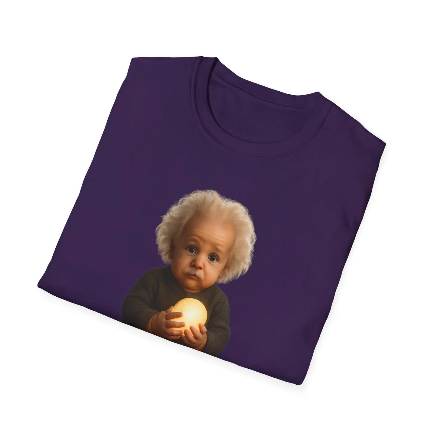 Einstein Baby Illustration T-Shirt, Cute Science Shirt, Gift for Science Lovers, Educational Apparel Printify