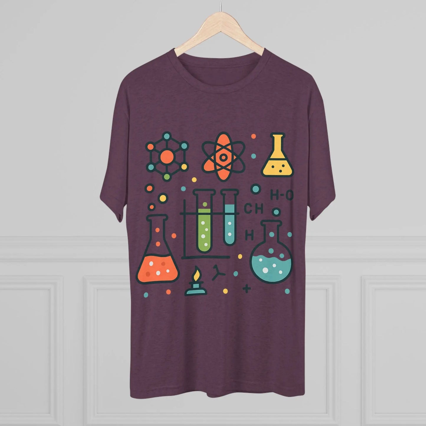 Chemistry Test Tubes & Beakers Shirt Printify