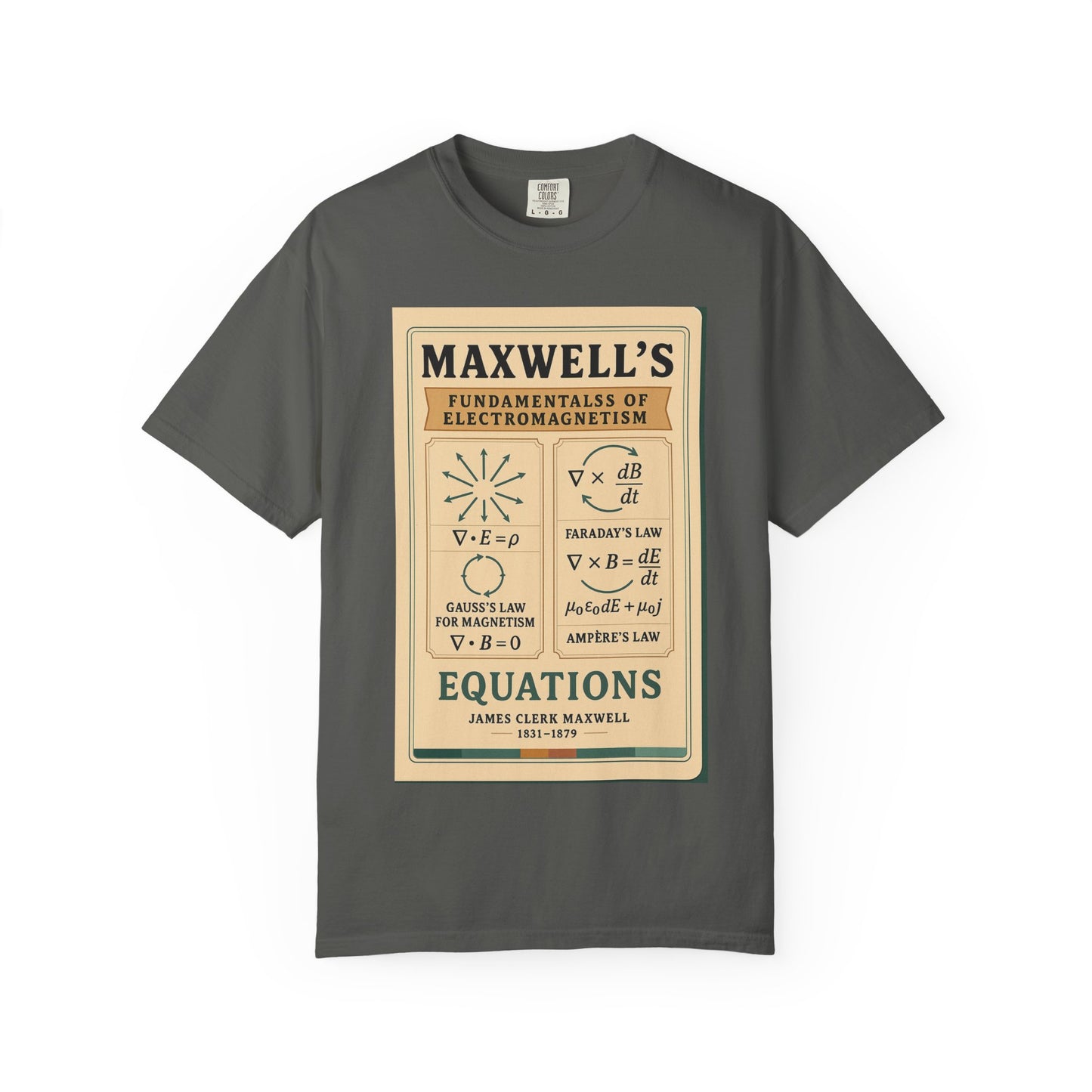 Vintage Science T-shirt, Maxwell's Equations Tee, Unisex Shirt, Gift for Science Lovers, Educational Apparel, Physics T-shirt, Nerdy Tee