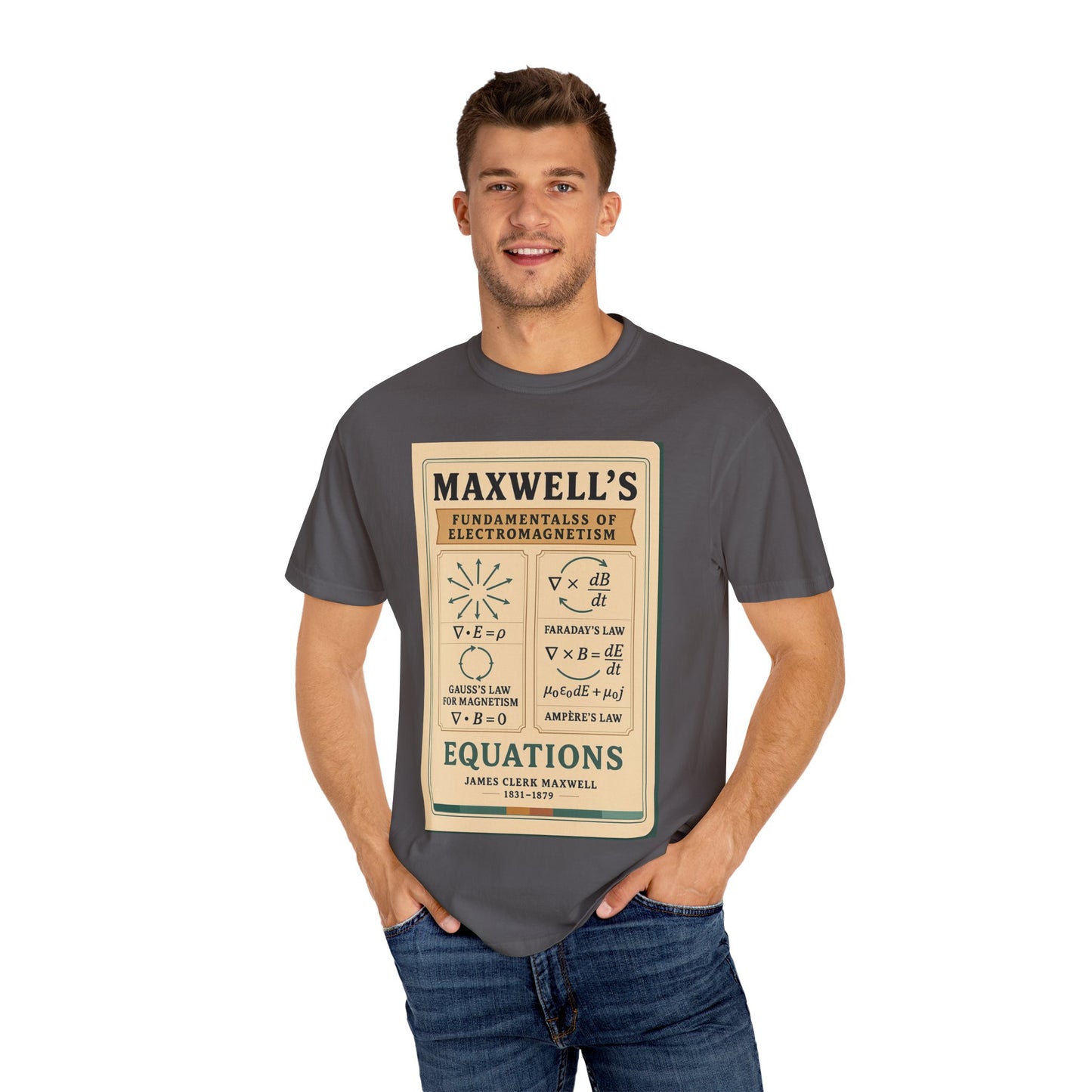 Vintage Science T-shirt, Maxwell's Equations Tee, Unisex Shirt, Gift for Science Lovers, Educational Apparel, Physics T-shirt, Nerdy Tee