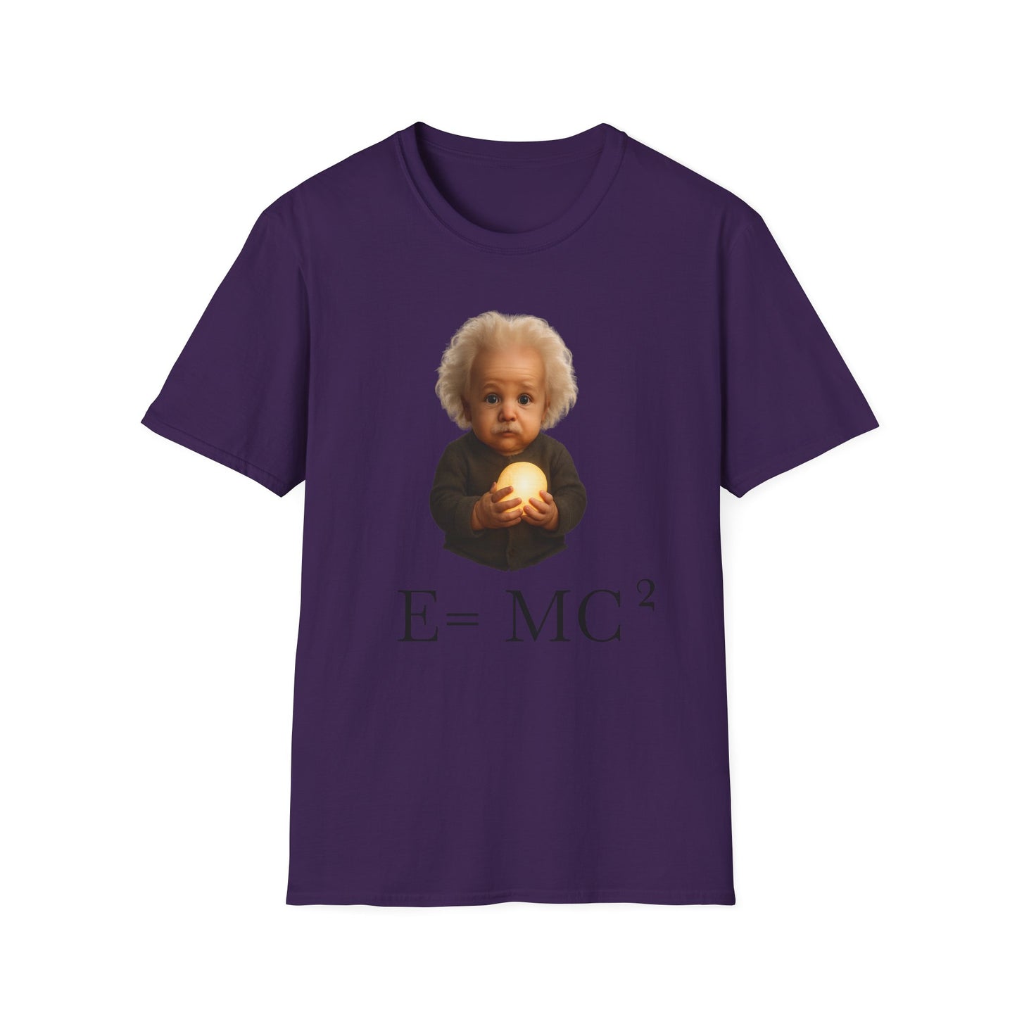 Einstein Baby Illustration T-Shirt, Cute Science Shirt, Gift for Science Lovers, Educational Apparel