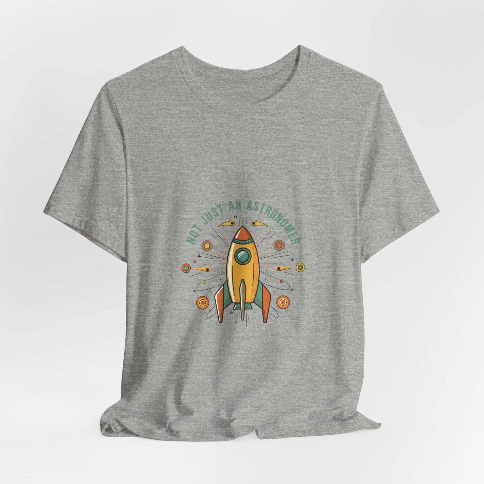 Retro Rocket Graphic Tee | mid-century space art, atomic starburst shirt Printify