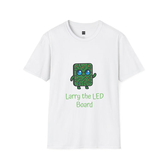 Larry the LED Board T‑Shirt — Cute Circuit Board Tech Tee