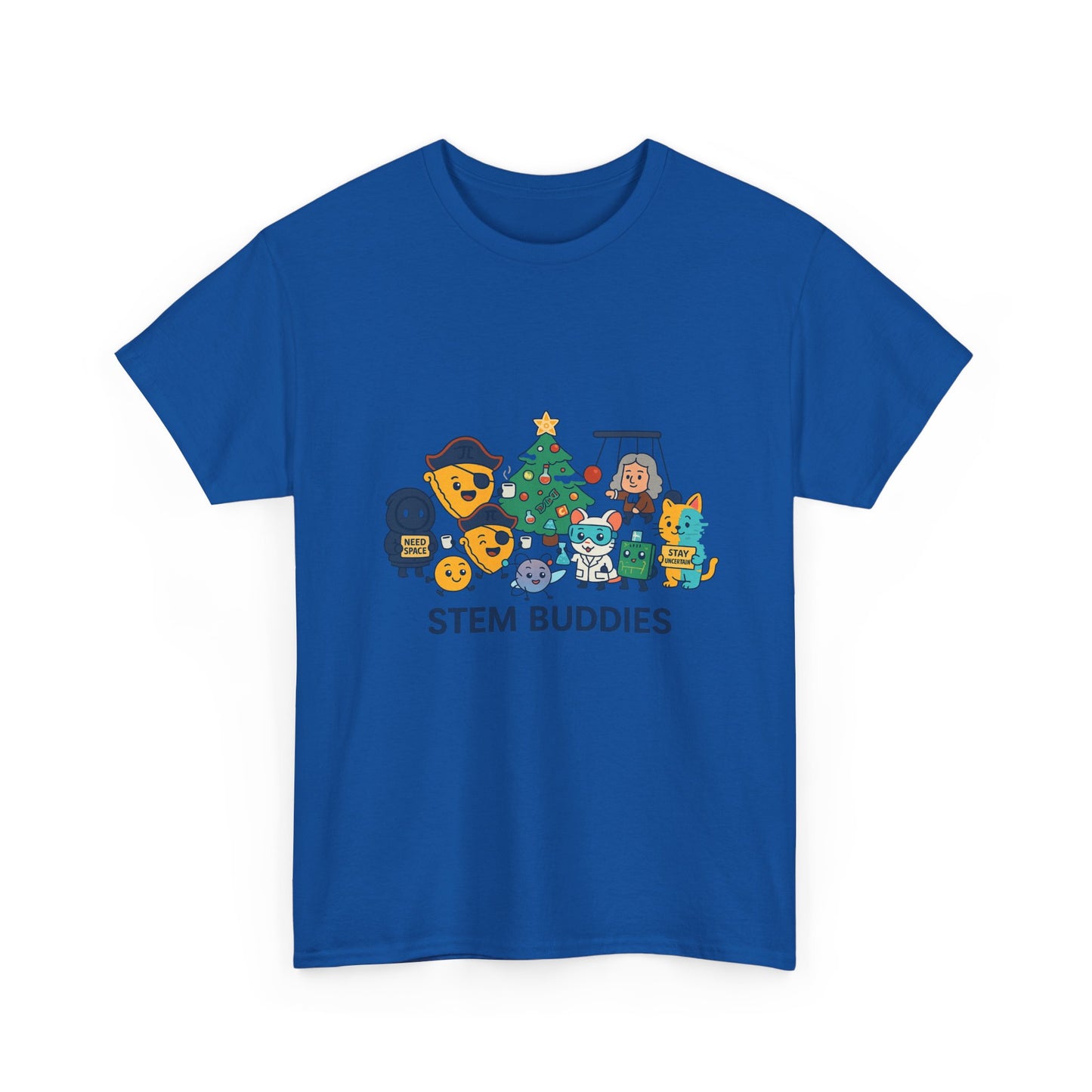 STEM Buddies Holiday T-Shirt - Cute Science & Coding Cartoon Tee