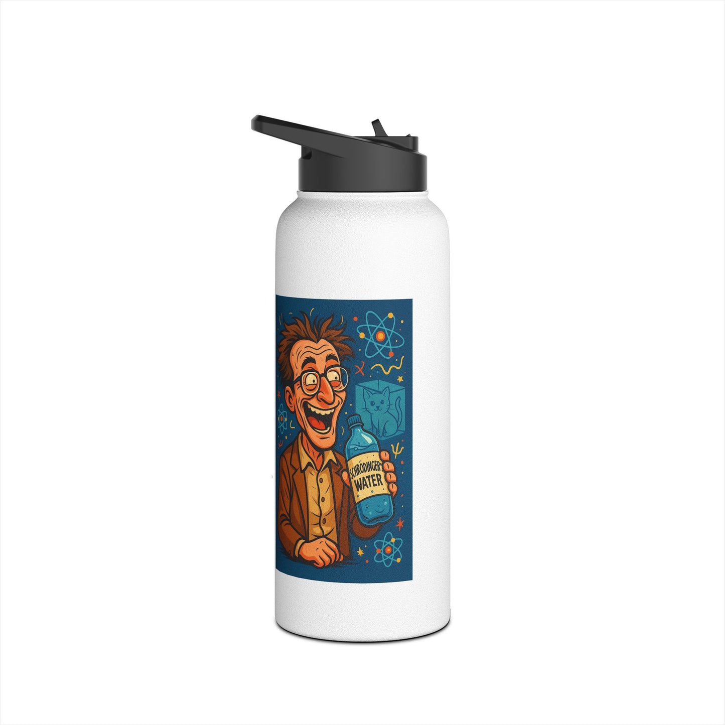 Playful Stainless Steel Water Bottle, Motivational Drink Flask for Adventurers, Unique Gifts for Students, Outdoor Activities, Gym [...]