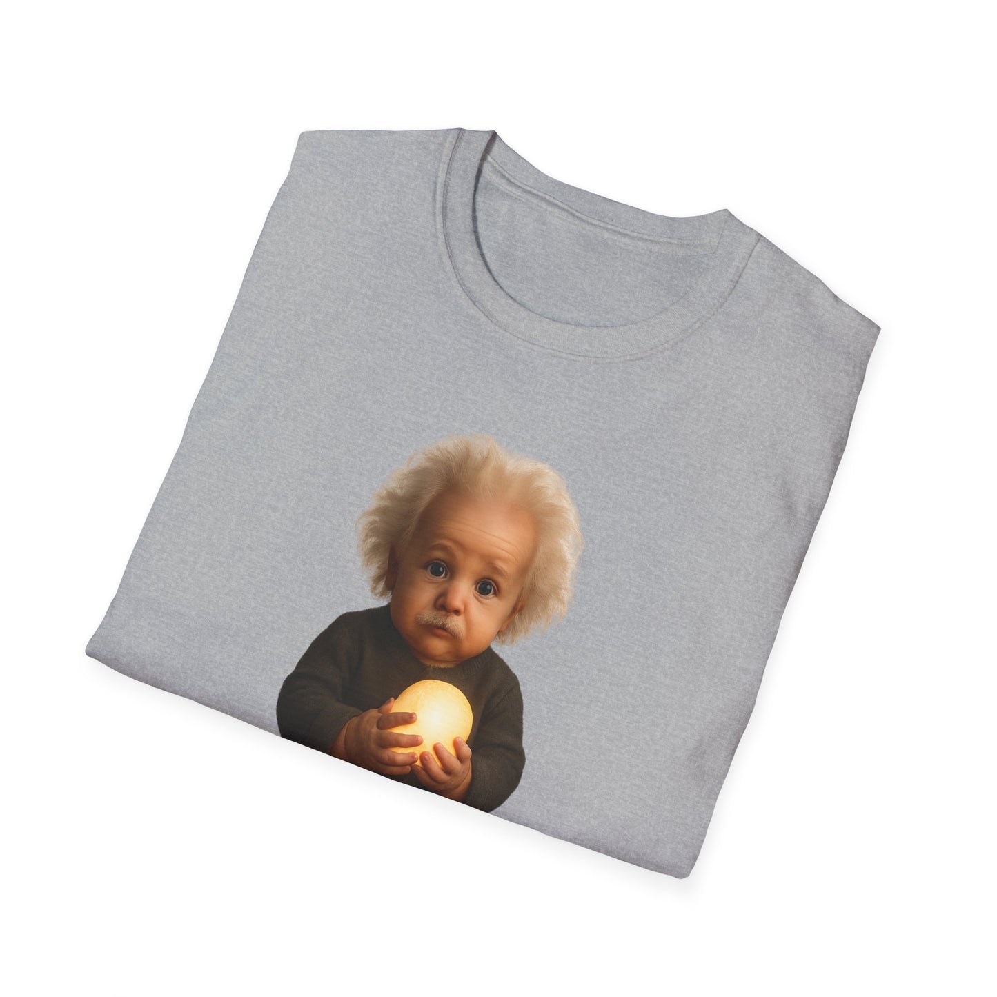 Einstein Baby Illustration T-Shirt, Cute Science Shirt, Gift for Science Lovers, Educational Apparel