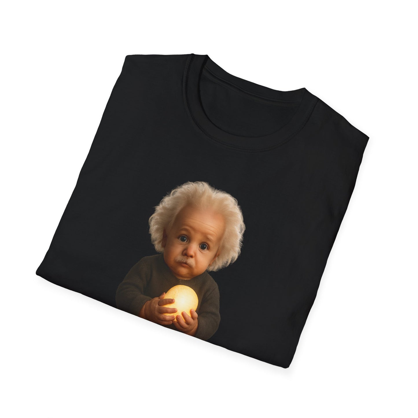Einstein Baby Illustration T-Shirt, Cute Science Shirt, Gift for Science Lovers, Educational Apparel