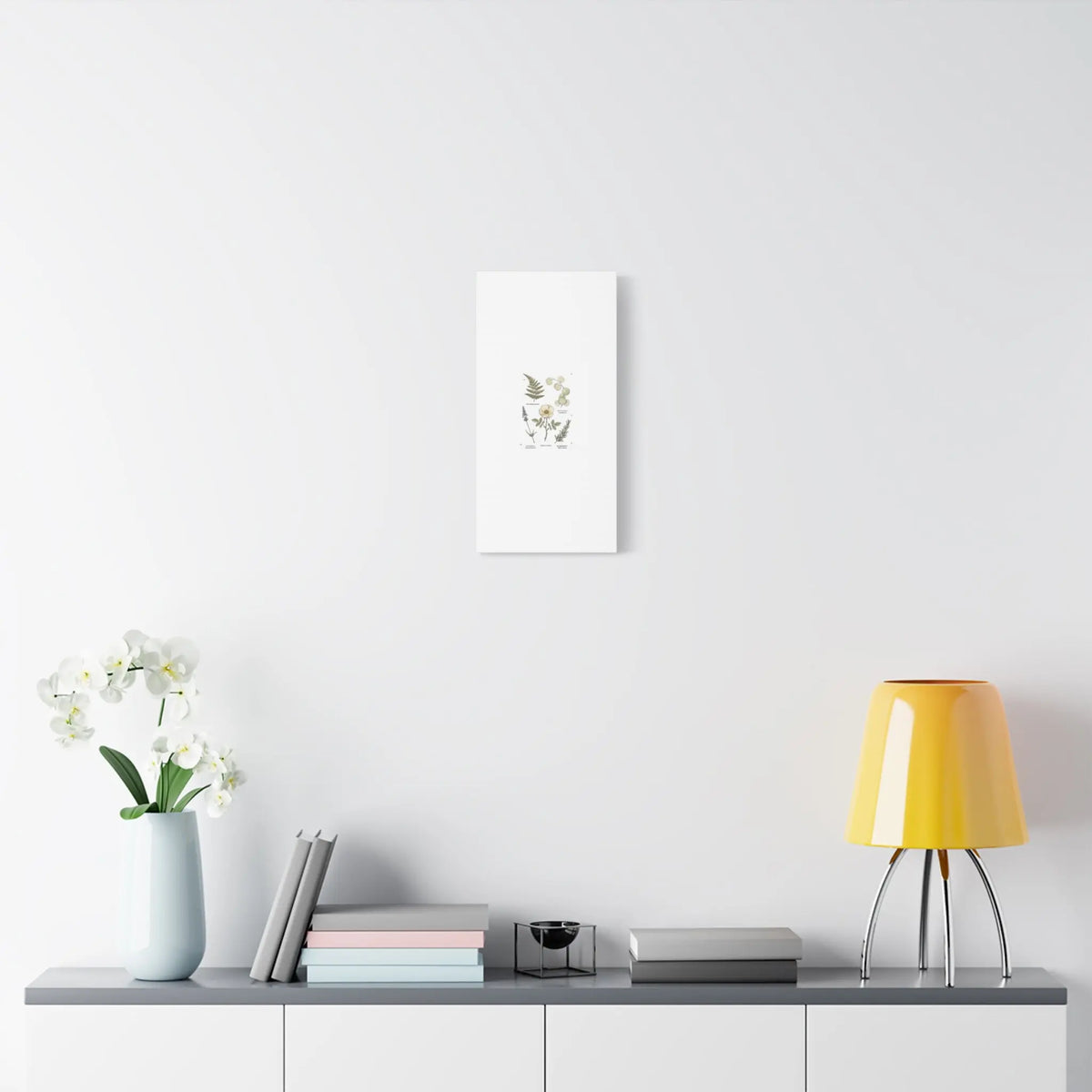 Botanical Illustration Canvas | Herbarium Wall Print, Vintage Plant Diagram Printify