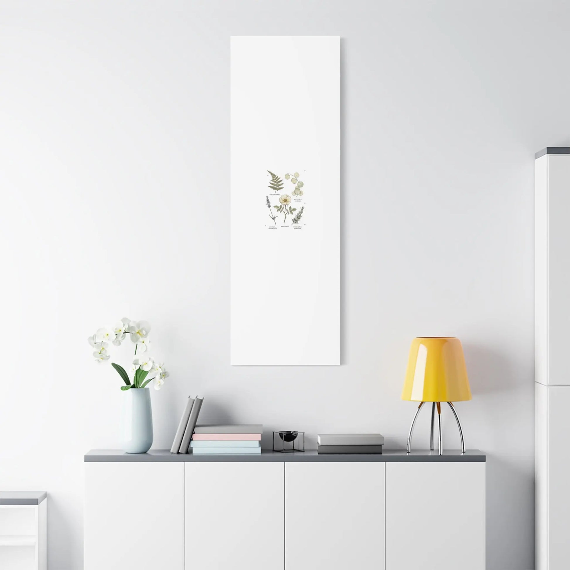 Botanical Illustration Canvas | Herbarium Wall Print, Vintage Plant Diagram Printify