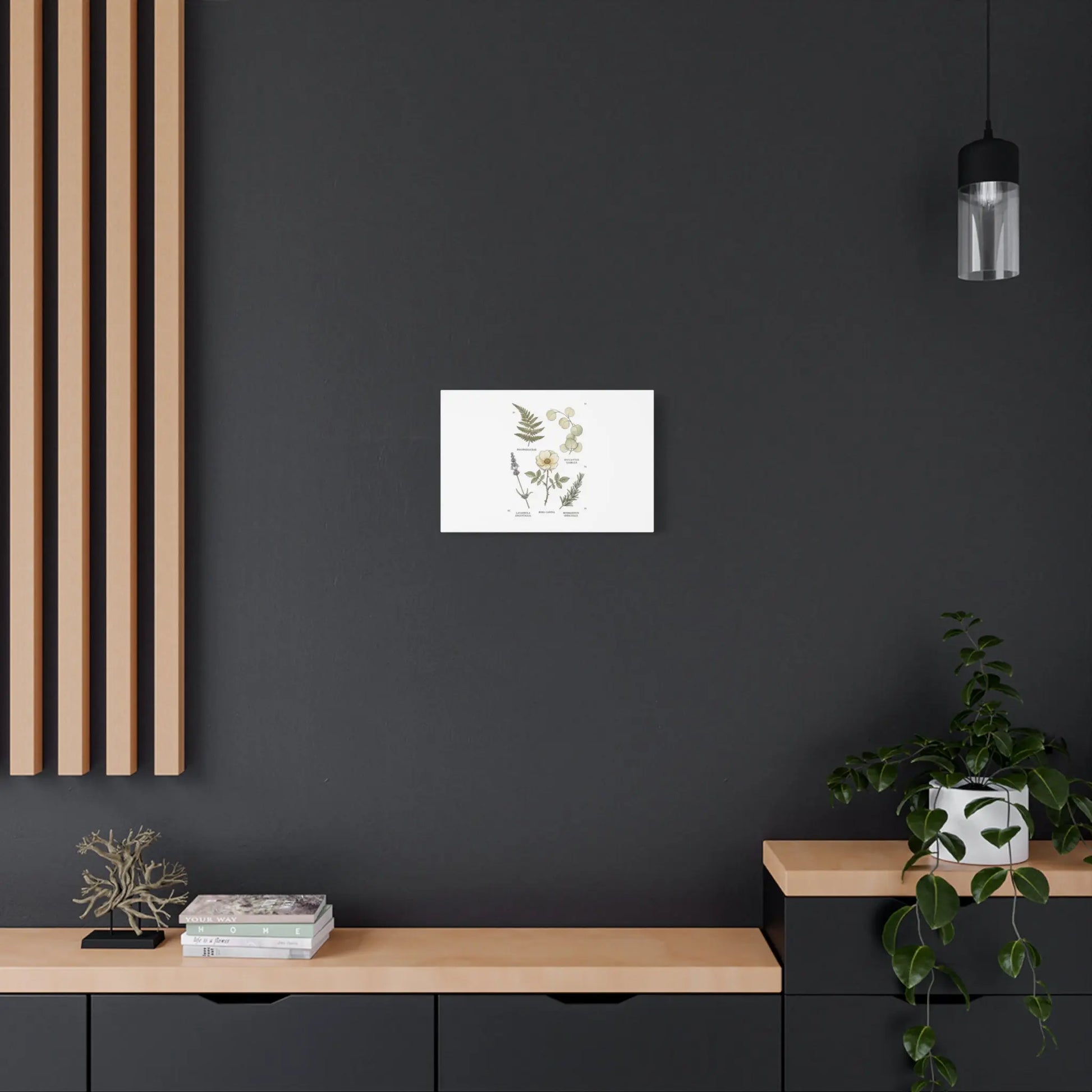 Botanical Illustration Canvas | Herbarium Wall Print, Vintage Plant Diagram Printify