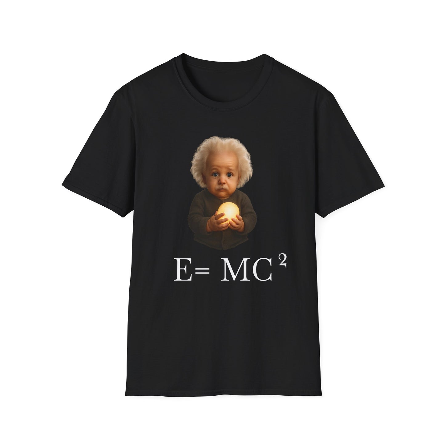 Einstein Baby Illustration T-Shirt, Cute Science Shirt, Gift for Science Lovers, Educational Apparel