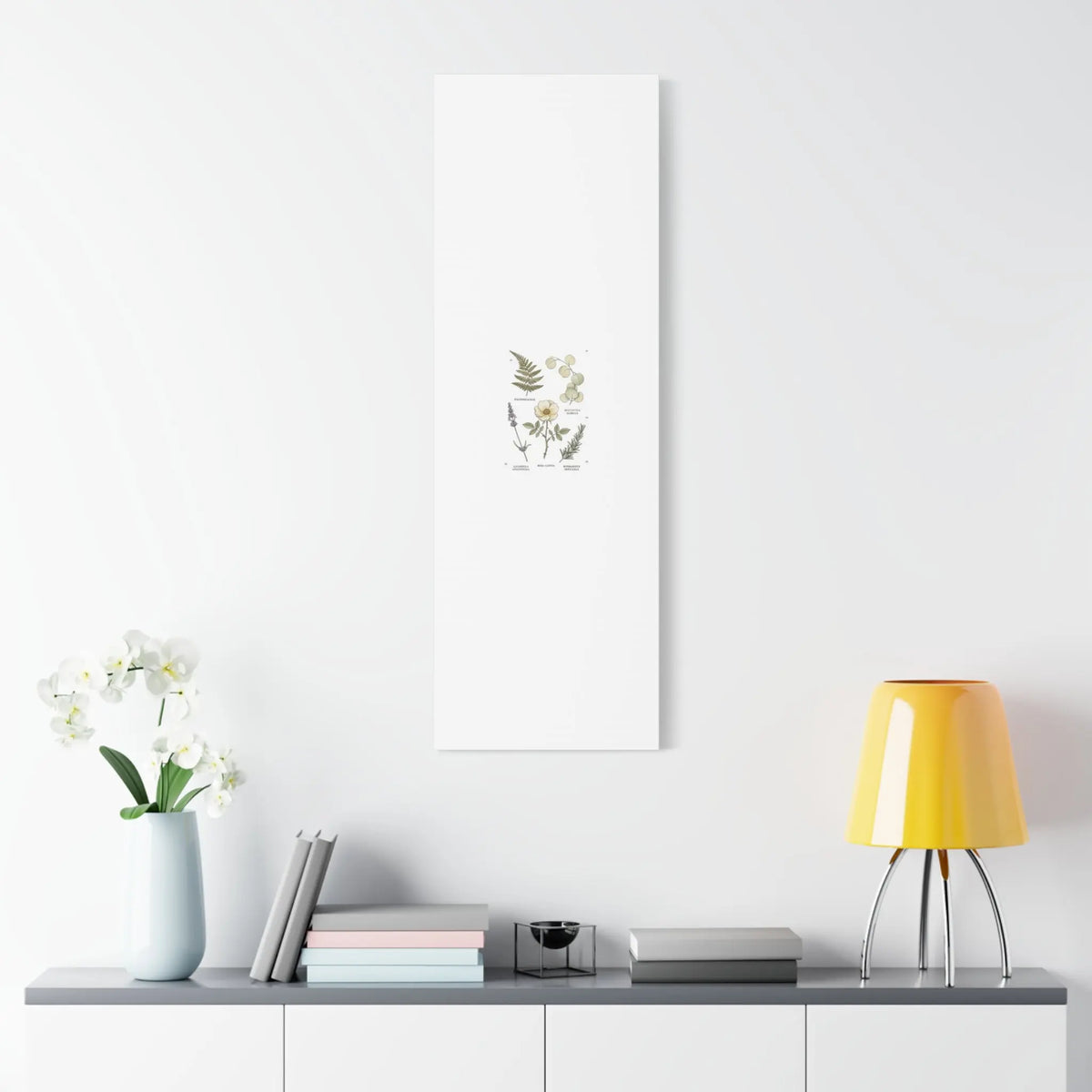 Botanical Illustration Canvas | Herbarium Wall Print, Vintage Plant Diagram Printify