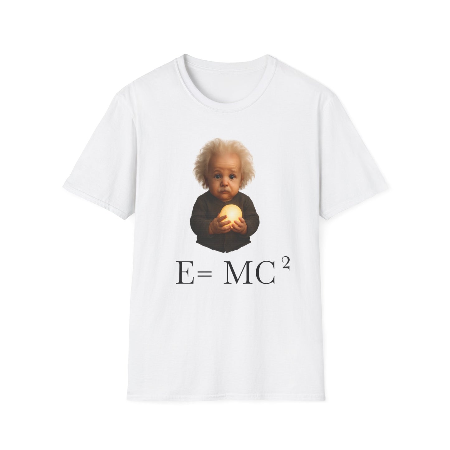Einstein Baby Illustration T-Shirt, Cute Science Shirt, Gift for Science Lovers, Educational Apparel