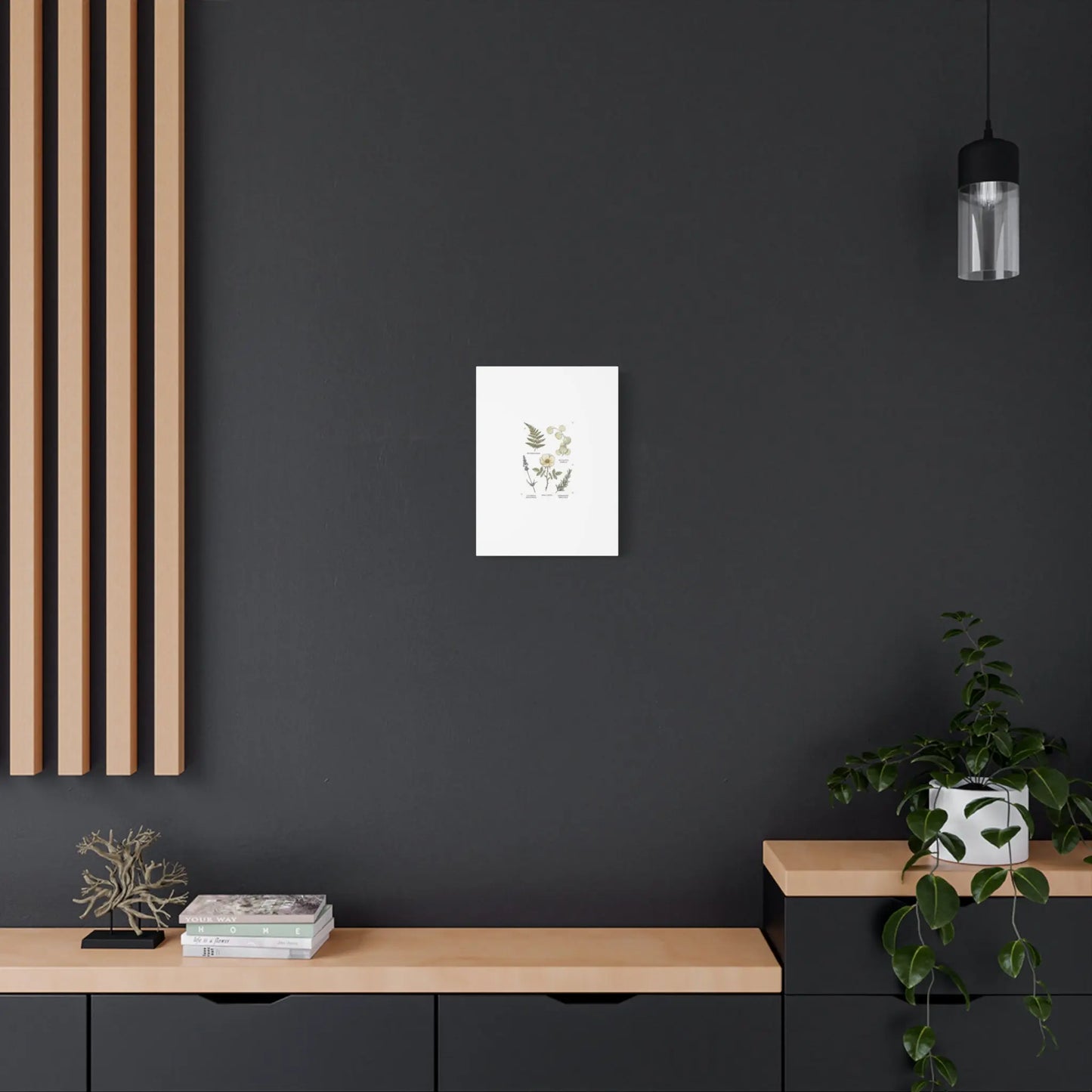 Botanical Illustration Canvas | Herbarium Wall Print, Vintage Plant Diagram Printify