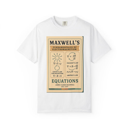 Vintage Science T-shirt, Maxwell's Equations Tee, Unisex Shirt, Gift for Science Lovers, Educational Apparel, Physics T-shirt, Nerdy Tee