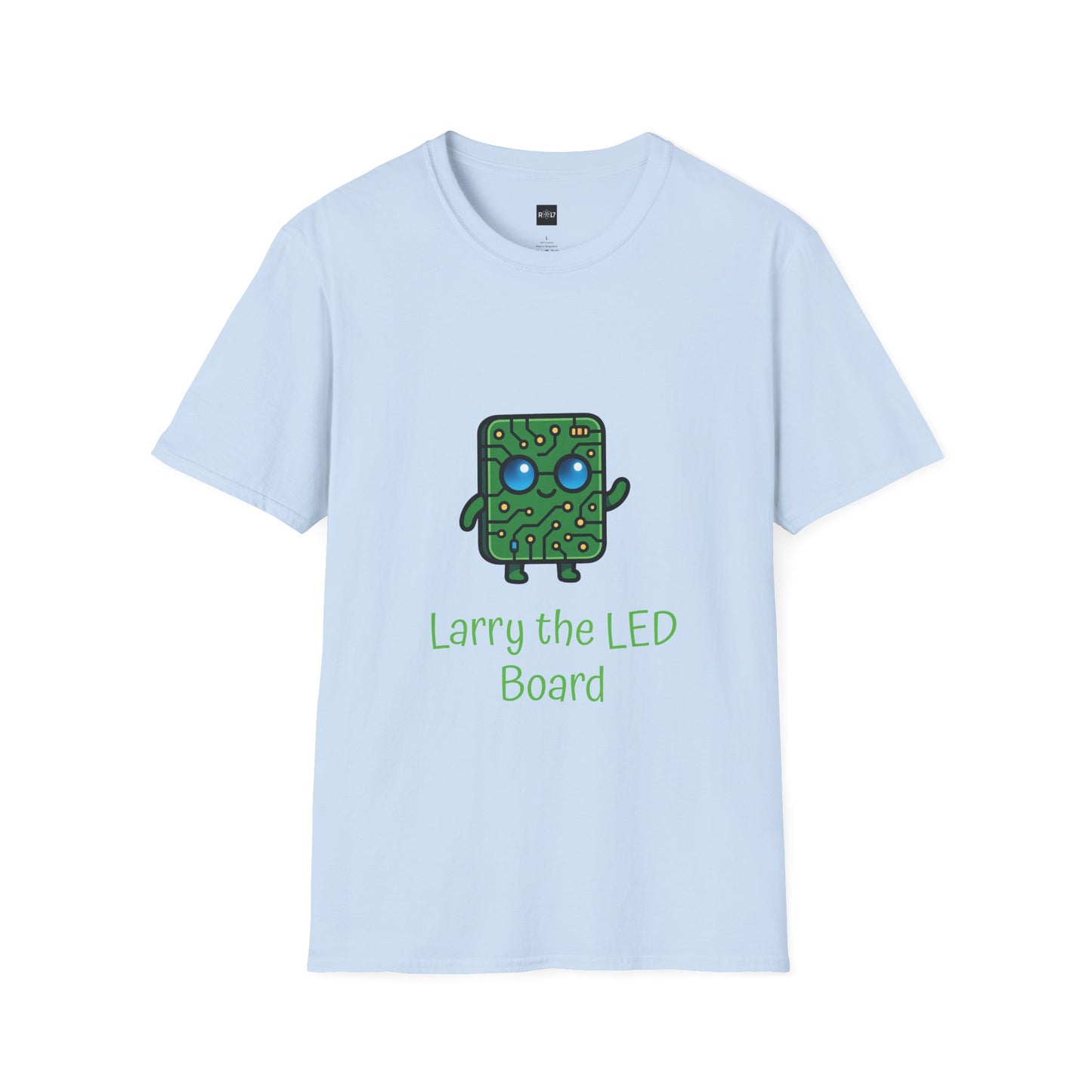 Larry the LED Board T‑Shirt — Cute Circuit Board Tech Tee