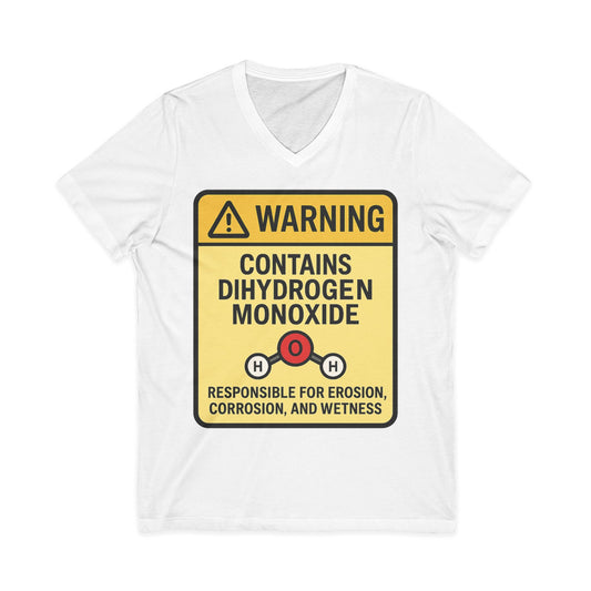 T-Shirt — "Warning: Contains Dihydrogen Monoxide" Novelty Science Tee