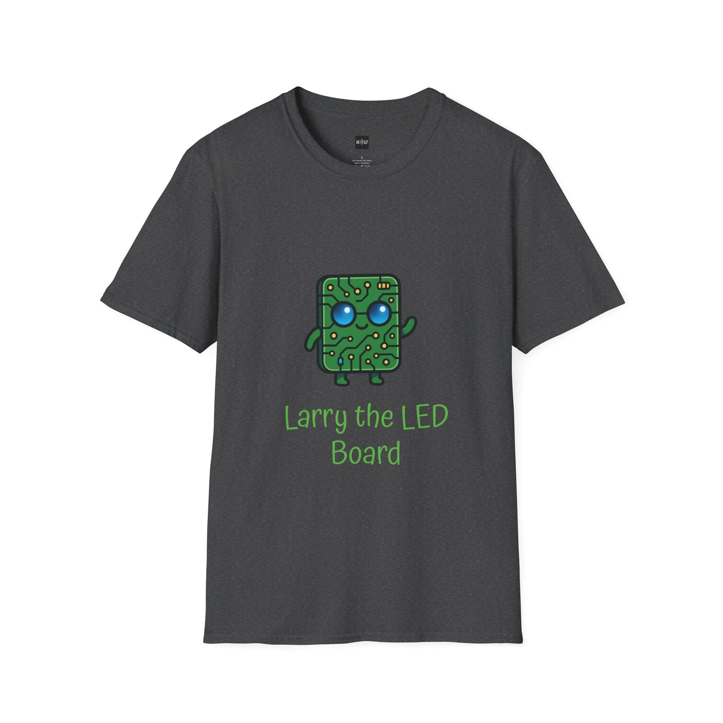 Larry the LED Board T‑Shirt — Cute Circuit Board Tech Tee