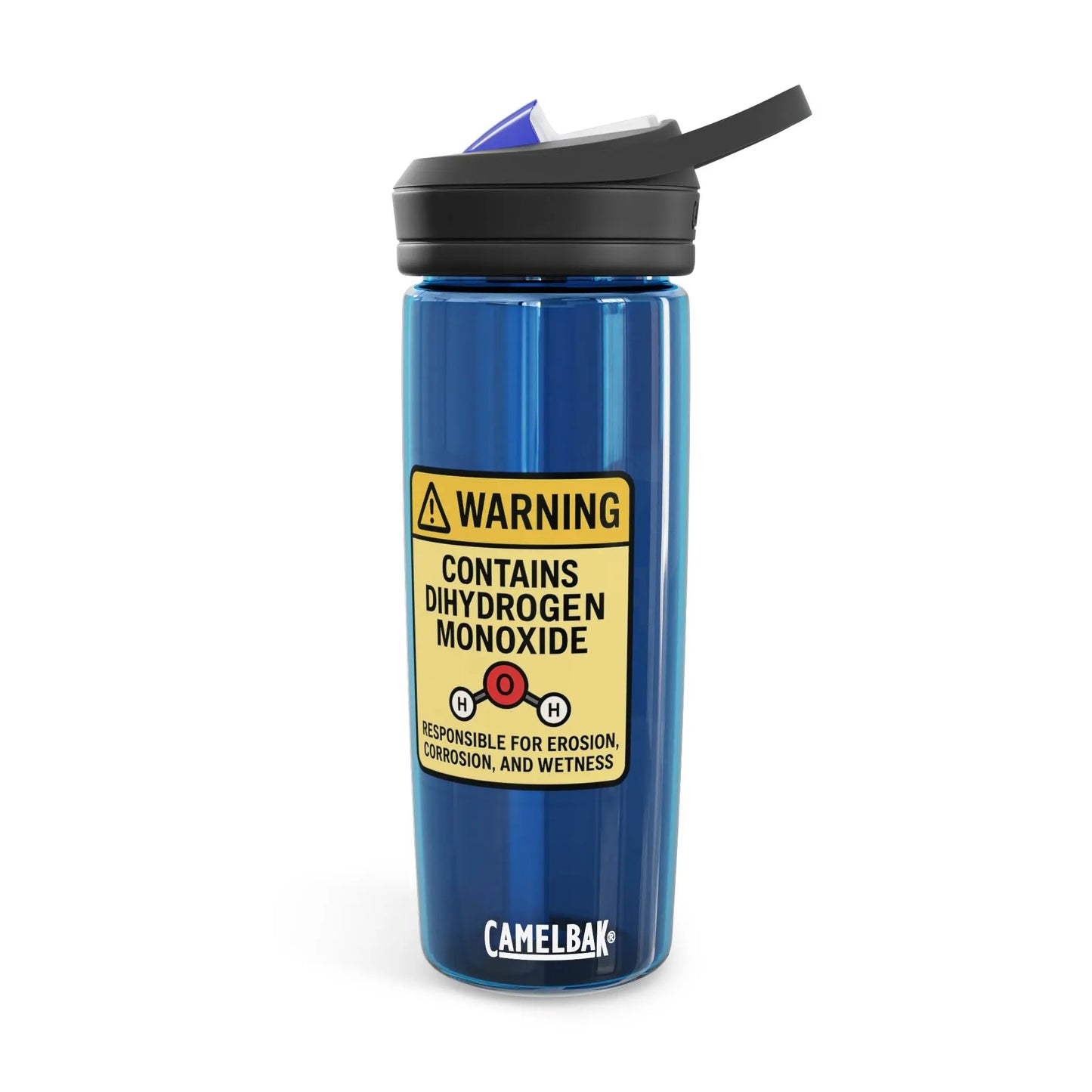 CamelBak Eddy® Water Bottle — 'Warning: Contains Hydrogen Monoxide' 20/25oz Printify