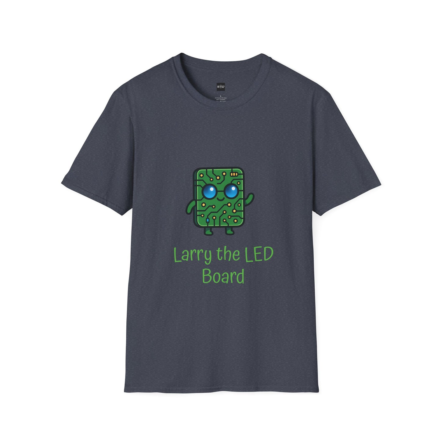 Larry the LED Board T‑Shirt — Cute Circuit Board Tech Tee