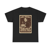 Galaxy Apple Pies Unisex Heavy Cotton Tee, Space Lover Gift, Carl Sagan Shirt, Astronomy T-Shirt, Science Fan Apparel, Nerdy Casual Wear