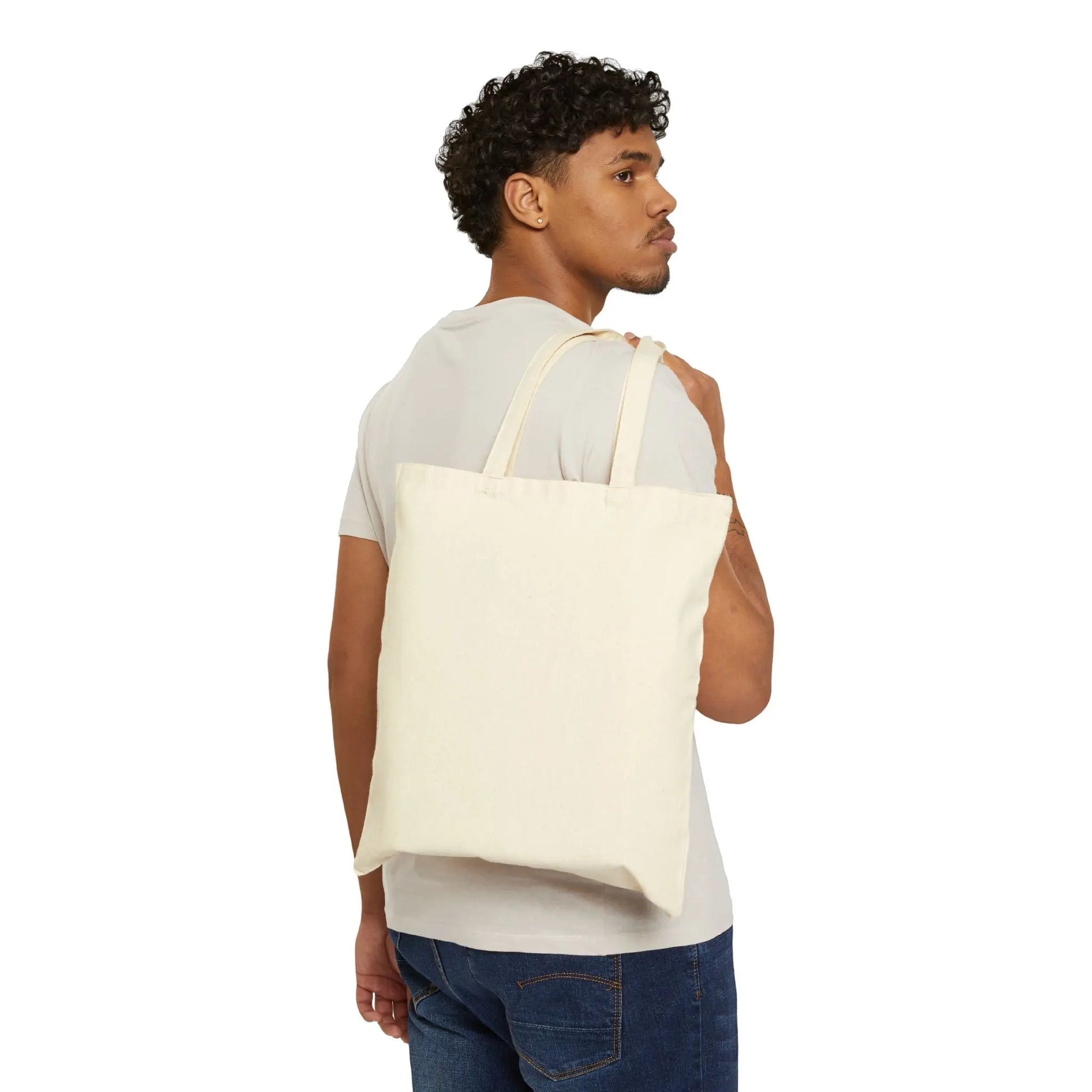 Retro Rocket Graphic Tote | mid-century space art, starburst pattern Printify