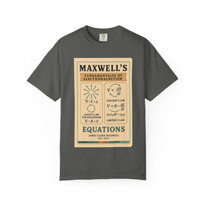 Vintage Science T-shirt, Maxwell's Equations Tee, Unisex Shirt, Gift for Science Lovers, Educational Apparel, Physics T-shirt, Nerdy Tee