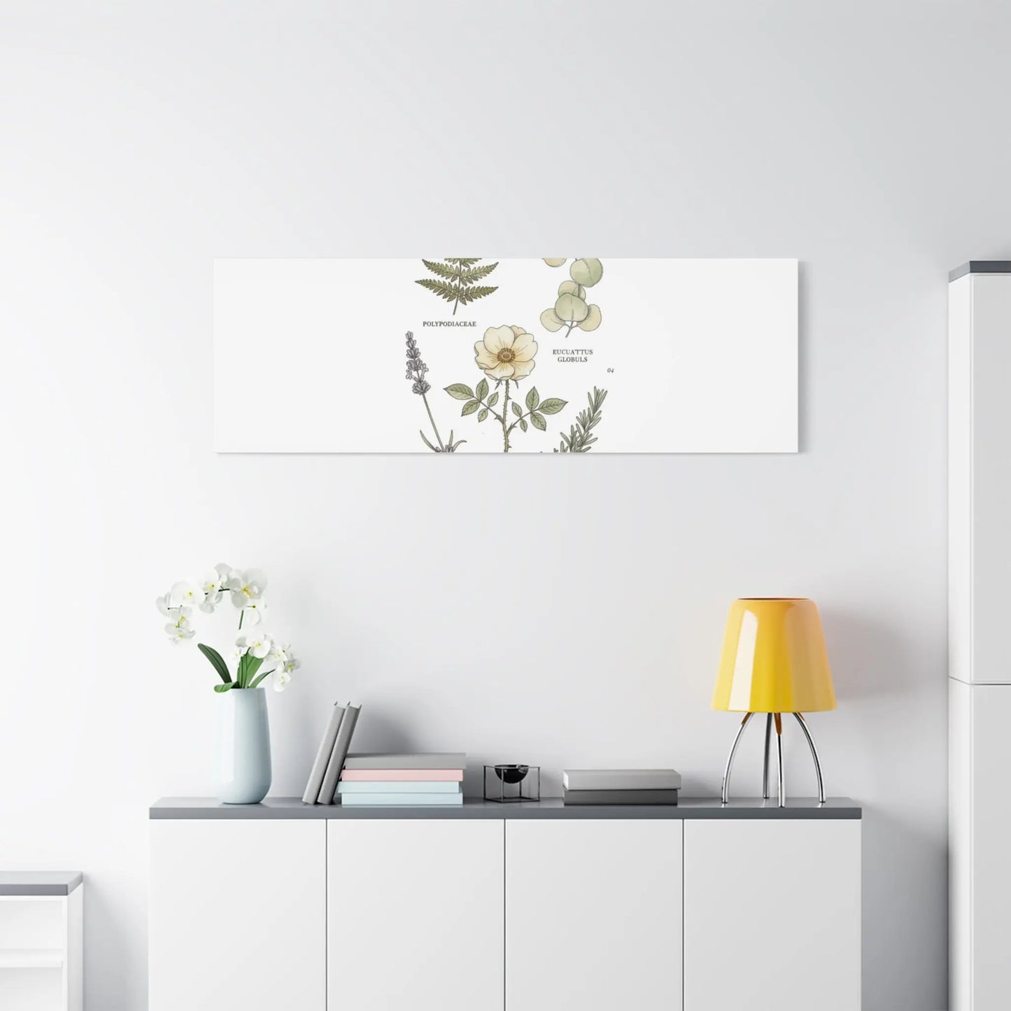 Botanical Illustration Canvas | Herbarium Wall Print, Vintage Plant Diagram Printify