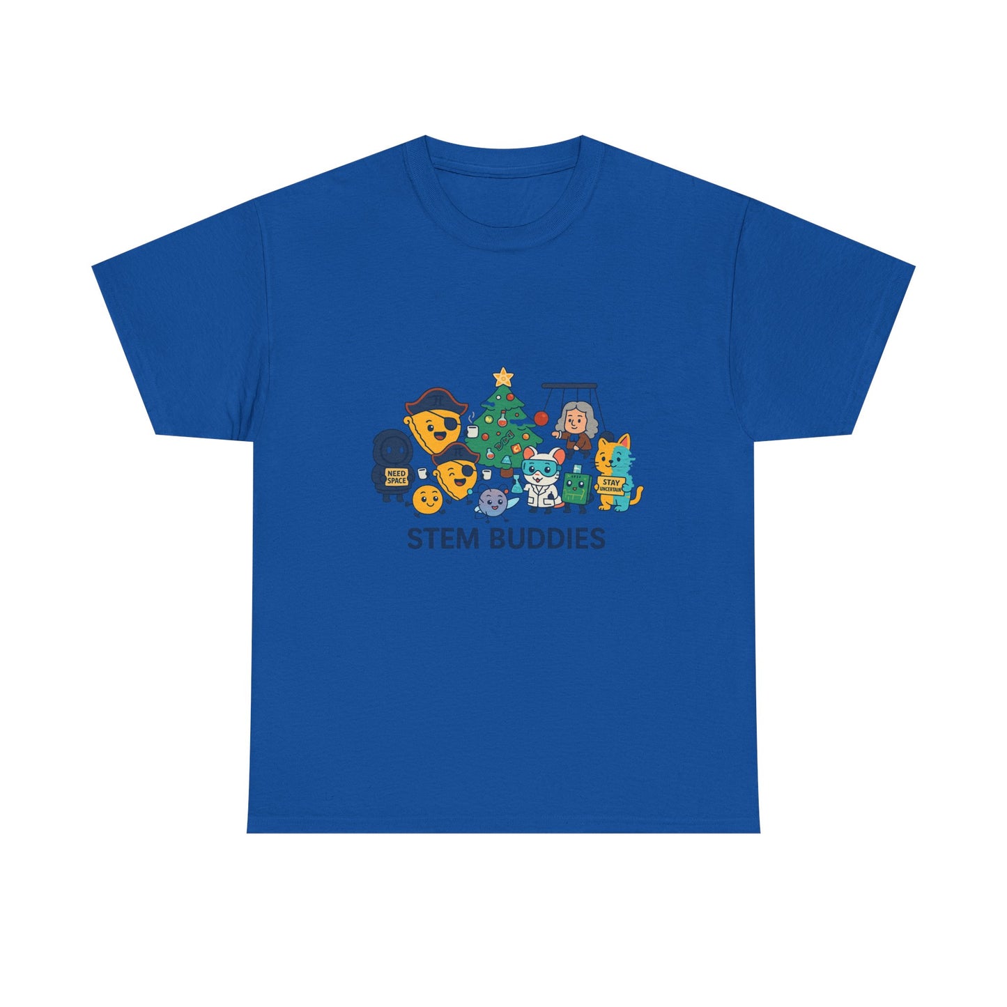 STEM Buddies Holiday T-Shirt - Cute Science & Coding Cartoon Tee