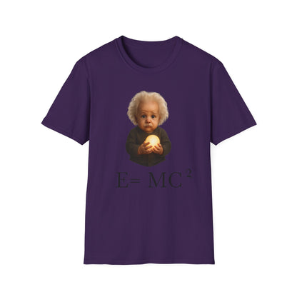 Einstein Baby Illustration T-Shirt, Cute Science Shirt, Gift for Science Lovers, Educational Apparel