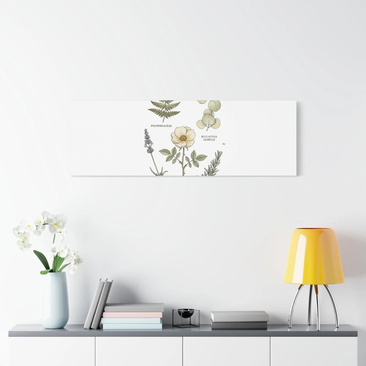 Botanical Illustration Canvas | Herbarium Wall Print, Vintage Plant Diagram Printify