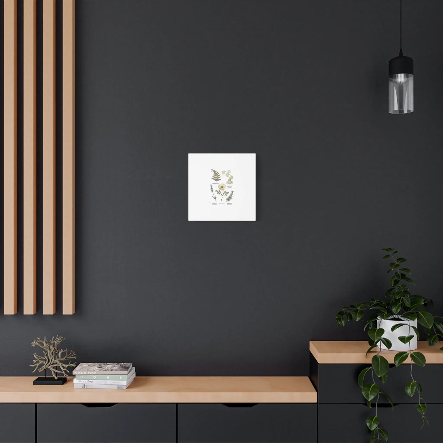 Botanical Illustration Canvas | Herbarium Wall Print, Vintage Plant Diagram Printify