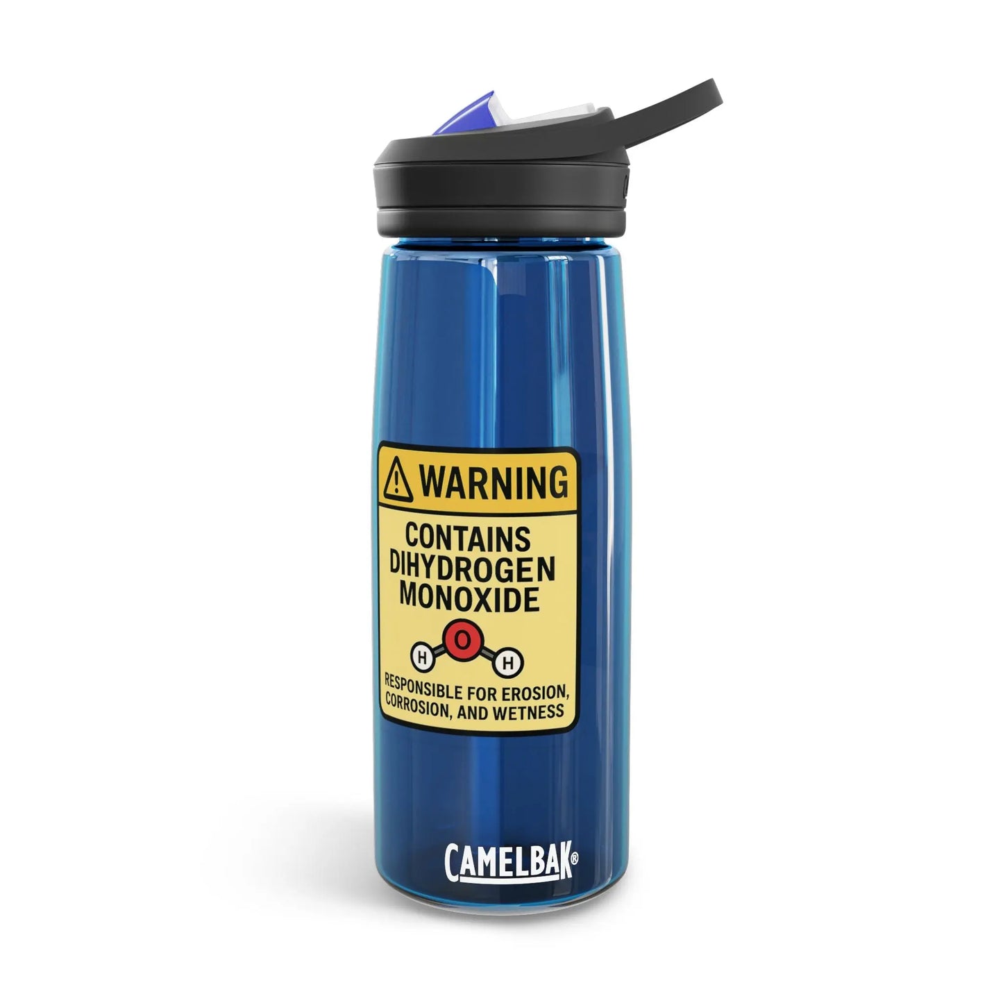 CamelBak Eddy® Water Bottle — 'Warning: Contains Hydrogen Monoxide' 20/25oz Printify