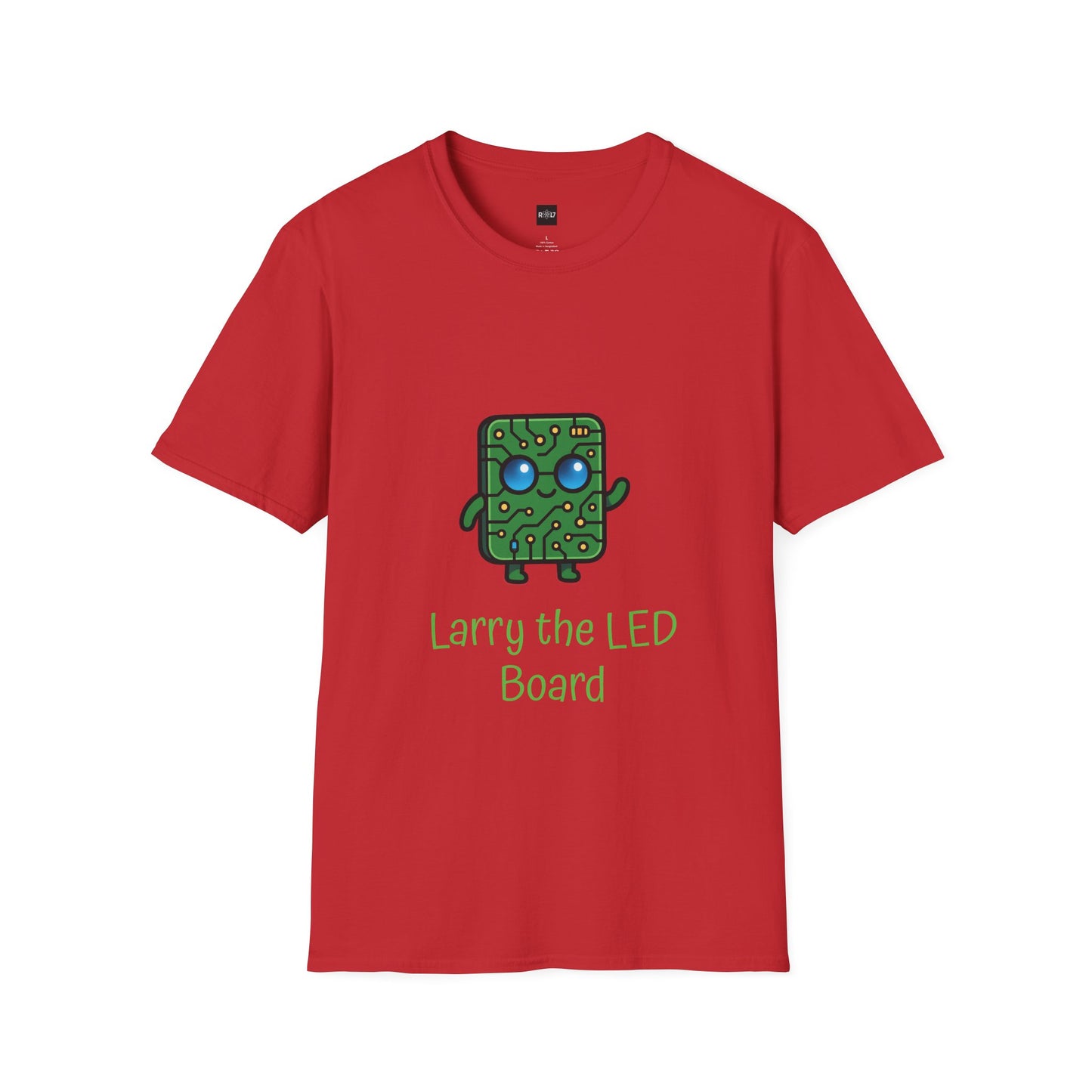 Larry the LED Board T‑Shirt — Cute Circuit Board Tech Tee